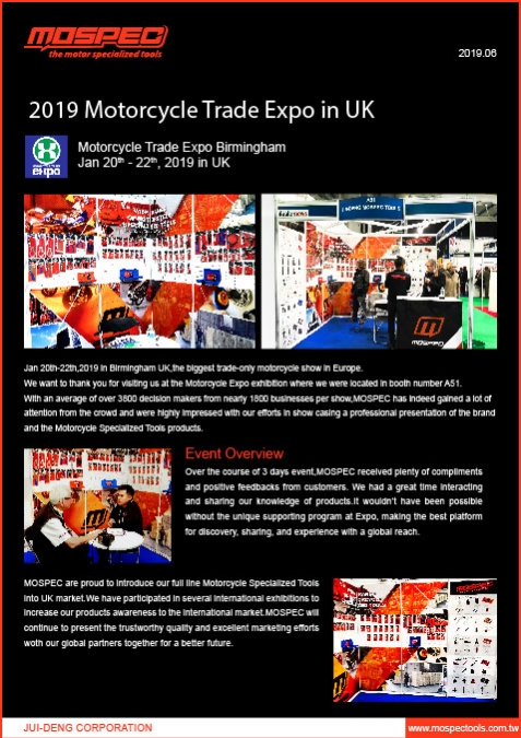 2019 Motorcycle Trade Expo in UK